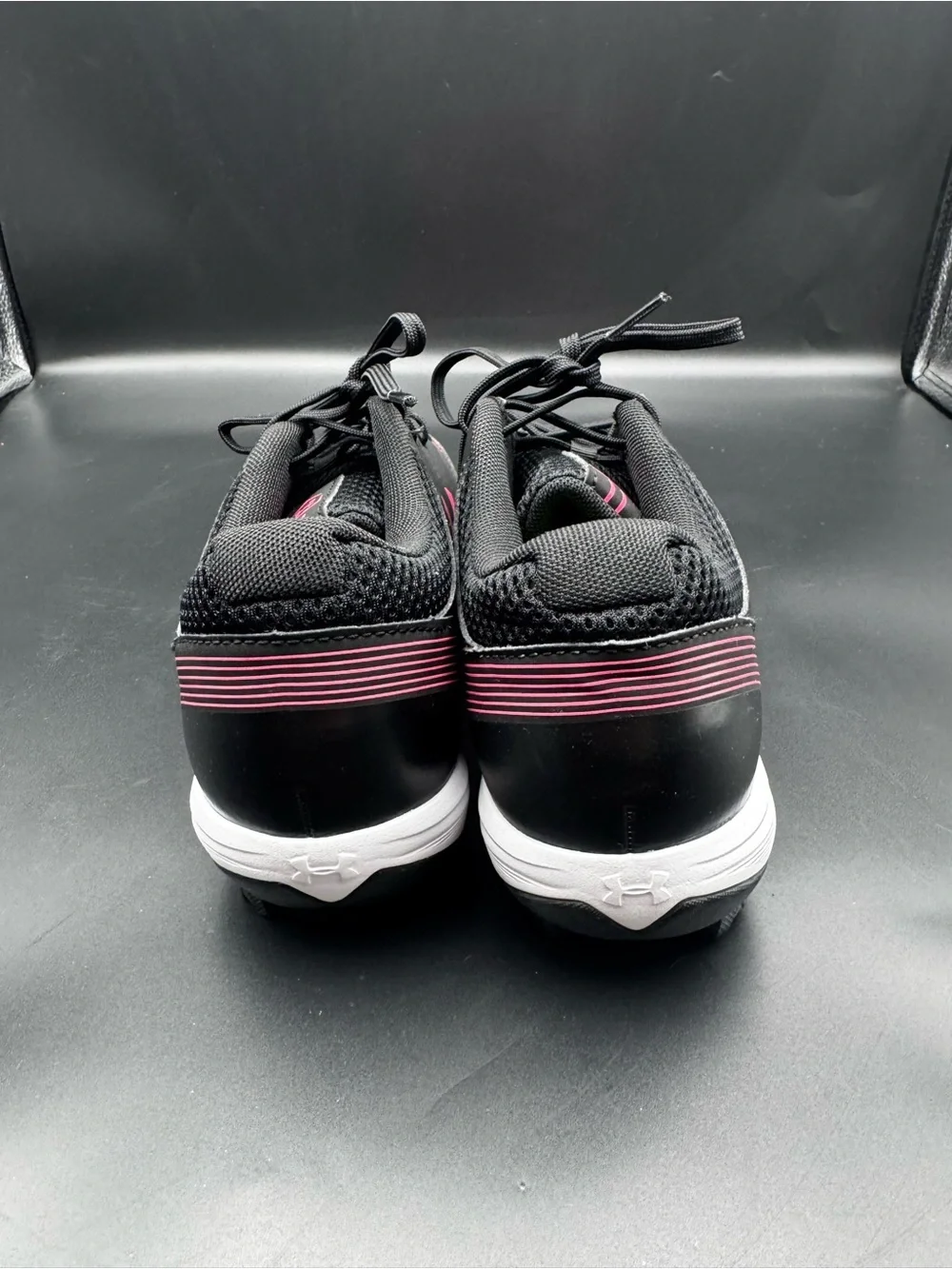 Under Armour Glyde RM Women’s Softball Cleats Black Pink Sz 7.5